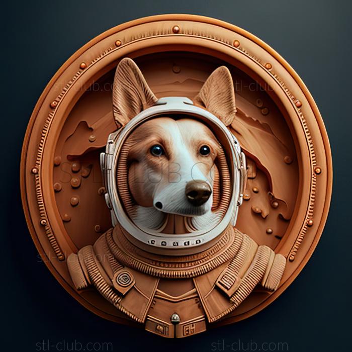 st Asterisk cosmonaut dog famous animal